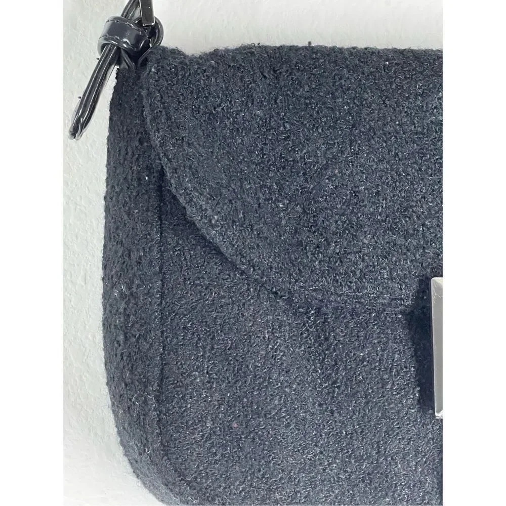 BECHAMEL BAGUETTE CLOTH HANDBAG Hobo Black